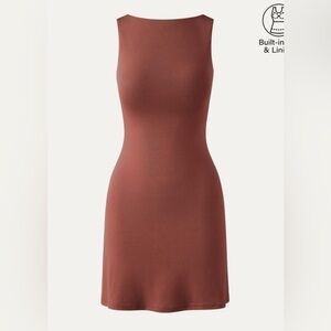 Cooling Open Back Bandless Brami Mini Dress